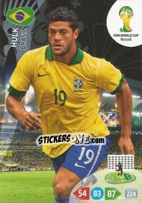 Sticker Hulk - FIFA World Cup Brazil 2014. Adrenalyn XL - Panini