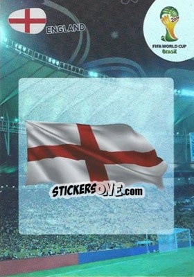 Sticker England - FIFA World Cup Brazil 2014. Adrenalyn XL n. 127 - Panini