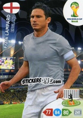 Cromo Frank Lampard - FIFA World Cup Brazil 2014. Adrenalyn XL - Panini