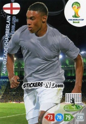 Sticker Alex Oxlade-Chamberlain - FIFA World Cup Brazil 2014. Adrenalyn XL n. 138 - Panini