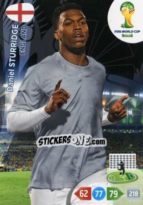 Sticker Daniel Sturridge - FIFA World Cup Brazil 2014. Adrenalyn XL n. 141 - Panini