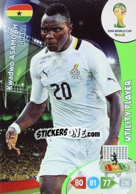 Sticker Kwadwo Asamoah - FIFA World Cup Brazil 2014. Adrenalyn XL n. 175 - Panini