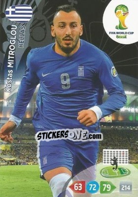 Cromo Kostas Mitroglou - FIFA World Cup Brazil 2014. Adrenalyn XL - Panini