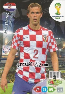 Cromo Ivan Strinic - FIFA World Cup Brazil 2014. Adrenalyn XL - Panini