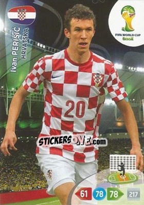 Sticker Ivan Perišic - FIFA World Cup Brazil 2014. Adrenalyn XL n. 199 - Panini