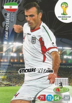 Sticker Jalal Hosseini - FIFA World Cup Brazil 2014. Adrenalyn XL - Panini