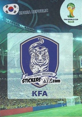 Sticker Korea Republic - FIFA World Cup Brazil 2014. Adrenalyn XL - Panini