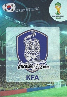 Sticker Korea Republic - FIFA World Cup Brazil 2014. Adrenalyn XL n. 235 - Panini