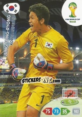 Sticker Jung Sung-Ryong - FIFA World Cup Brazil 2014. Adrenalyn XL n. 236 - Panini