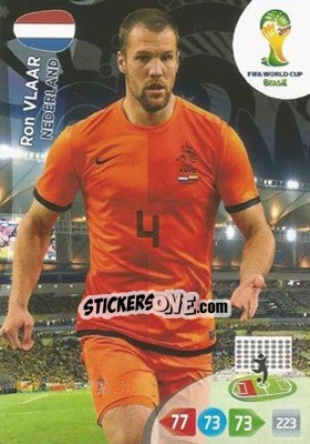 Sticker Ron Vlaar - FIFA World Cup Brazil 2014. Adrenalyn XL - Panini
