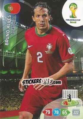 Sticker Bruno Alves - FIFA World Cup Brazil 2014. Adrenalyn XL - Panini