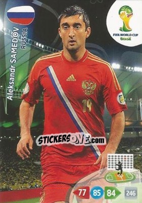 Sticker Aleksandr Samedov - FIFA World Cup Brazil 2014. Adrenalyn XL n. 289 - Panini
