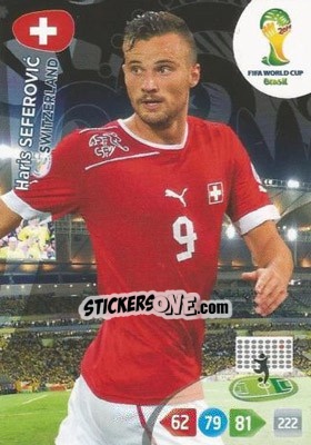 Sticker Haris Seferovic - FIFA World Cup Brazil 2014. Adrenalyn XL n. 302 - Panini