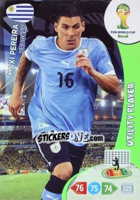 Sticker Maxi Pereira - FIFA World Cup Brazil 2014. Adrenalyn XL n. 308 - Panini