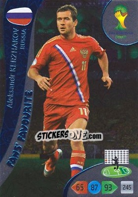 Sticker Aleksandr Kerzhakov - FIFA World Cup Brazil 2014. Adrenalyn XL n. 348 - Panini