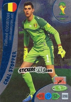 Sticker Thibaut Courtois - FIFA World Cup Brazil 2014. Adrenalyn XL n. 352 - Panini