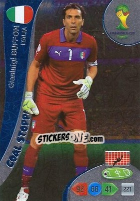 Cromo Gianluigi Buffon - FIFA World Cup Brazil 2014. Adrenalyn XL - Panini