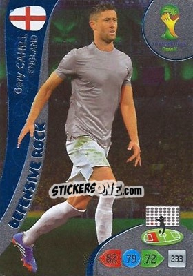 Sticker Gary Cahill - FIFA World Cup Brazil 2014. Adrenalyn XL n. 369 - Panini