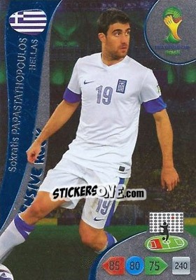 Sticker Sokratis Papastathopoulos - FIFA World Cup Brazil 2014. Adrenalyn XL - Panini