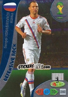 Sticker Sergei Ignashevich - FIFA World Cup Brazil 2014. Adrenalyn XL n. 377 - Panini