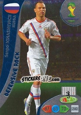 Sticker Sergei Ignashevich - FIFA World Cup Brazil 2014. Adrenalyn XL - Panini