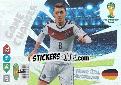 Sticker Mesut Özil - FIFA World Cup Brazil 2014. Adrenalyn XL n. 395 - Panini