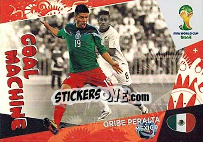 Figurina Oribe Peralta - FIFA World Cup Brazil 2014. Adrenalyn XL - Panini