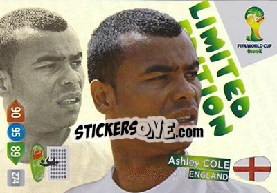 Sticker Ashley Cole - FIFA World Cup Brazil 2014. Adrenalyn XL - Panini