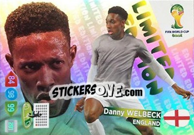 Sticker Danny Welbeck - FIFA World Cup Brazil 2014. Adrenalyn XL n. LE-DW - Panini