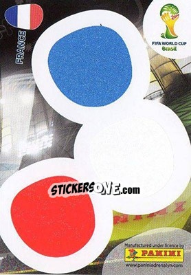 Sticker Fan supporter card - FIFA World Cup Brazil 2014. Adrenalyn XL - Panini