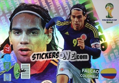 Sticker Falcao - FIFA World Cup Brazil 2014. Adrenalyn XL - Panini