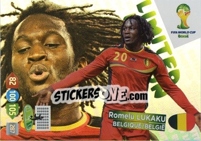 Sticker Romelu Lukaku - FIFA World Cup Brazil 2014. Adrenalyn XL n. LE-RL - Panini