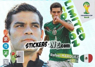 Sticker Rafael Márquez - FIFA World Cup Brazil 2014. Adrenalyn XL n. LE-RM - Panini