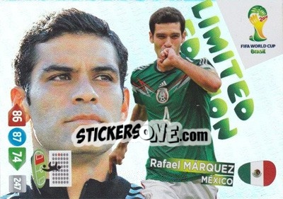 Figurina Rafael Márquez - FIFA World Cup Brazil 2014. Adrenalyn XL - Panini