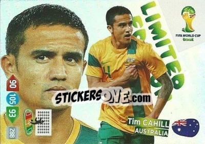 Cromo Tim Cahill - FIFA World Cup Brazil 2014. Adrenalyn XL - Panini