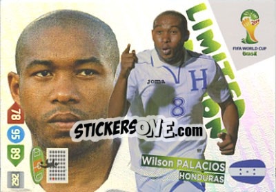 Cromo Wilson Palacios - FIFA World Cup Brazil 2014. Adrenalyn XL - Panini