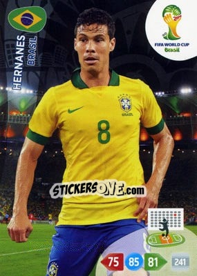 Figurina Hernanes - FIFA World Cup Brazil 2014. Adrenalyn XL - Panini