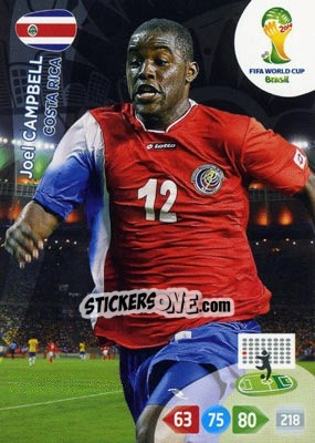 Sticker Joel Campbell - FIFA World Cup Brazil 2014. Adrenalyn XL - Panini