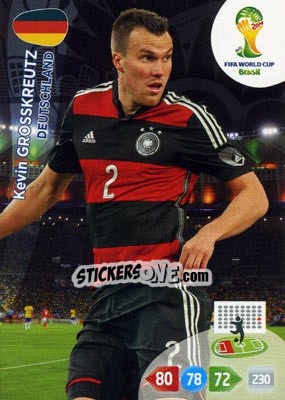 Sticker Kevin Grosskreutz - FIFA World Cup Brazil 2014. Adrenalyn XL - Panini