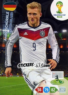 Sticker André Schürrle - FIFA World Cup Brazil 2014. Adrenalyn XL - Panini