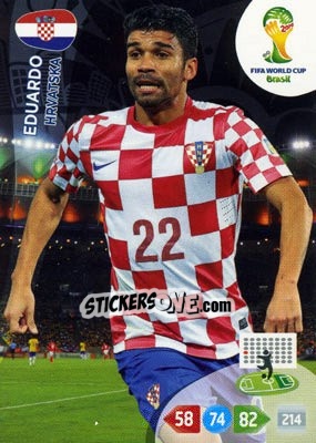 Sticker Eduardo da Silva - FIFA World Cup Brazil 2014. Adrenalyn XL - Panini