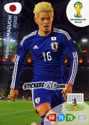 Sticker Hotaru Yamaguchi - FIFA World Cup Brazil 2014. Adrenalyn XL n. u60 - Panini