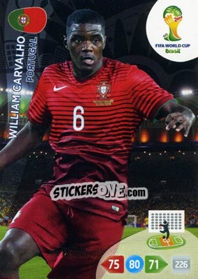 Sticker William Carvalho - FIFA World Cup Brazil 2014. Adrenalyn XL - Panini