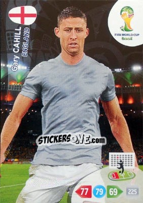 Sticker Gary Cahill - FIFA World Cup Brazil 2014. Adrenalyn XL - Panini