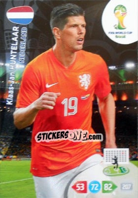 Sticker Klaas-Jan Huntelaar - FIFA World Cup Brazil 2014. Adrenalyn XL n. u121 - Panini