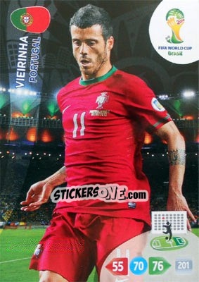 Figurina Vieirinha - FIFA World Cup Brazil 2014. Adrenalyn XL - Panini