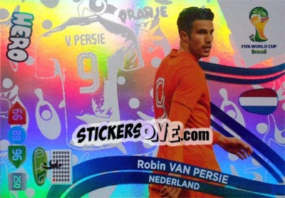 Sticker Robin van Persie - FIFA World Cup Brazil 2014. Adrenalyn XL n. u133 - Panini