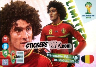 Sticker Marouane Fellaini - FIFA World Cup Brazil 2014. Adrenalyn XL n. XXL-MF - Panini