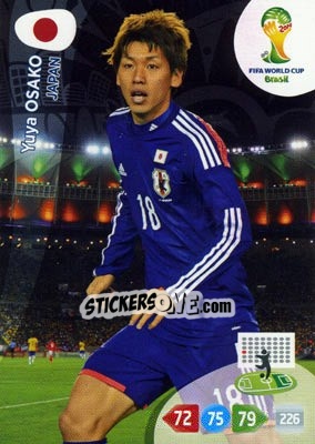 Sticker Yuya Osako - FIFA World Cup Brazil 2014. Adrenalyn XL - Panini