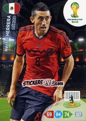 Sticker Héctor Herrera - FIFA World Cup Brazil 2014. Adrenalyn XL - Panini